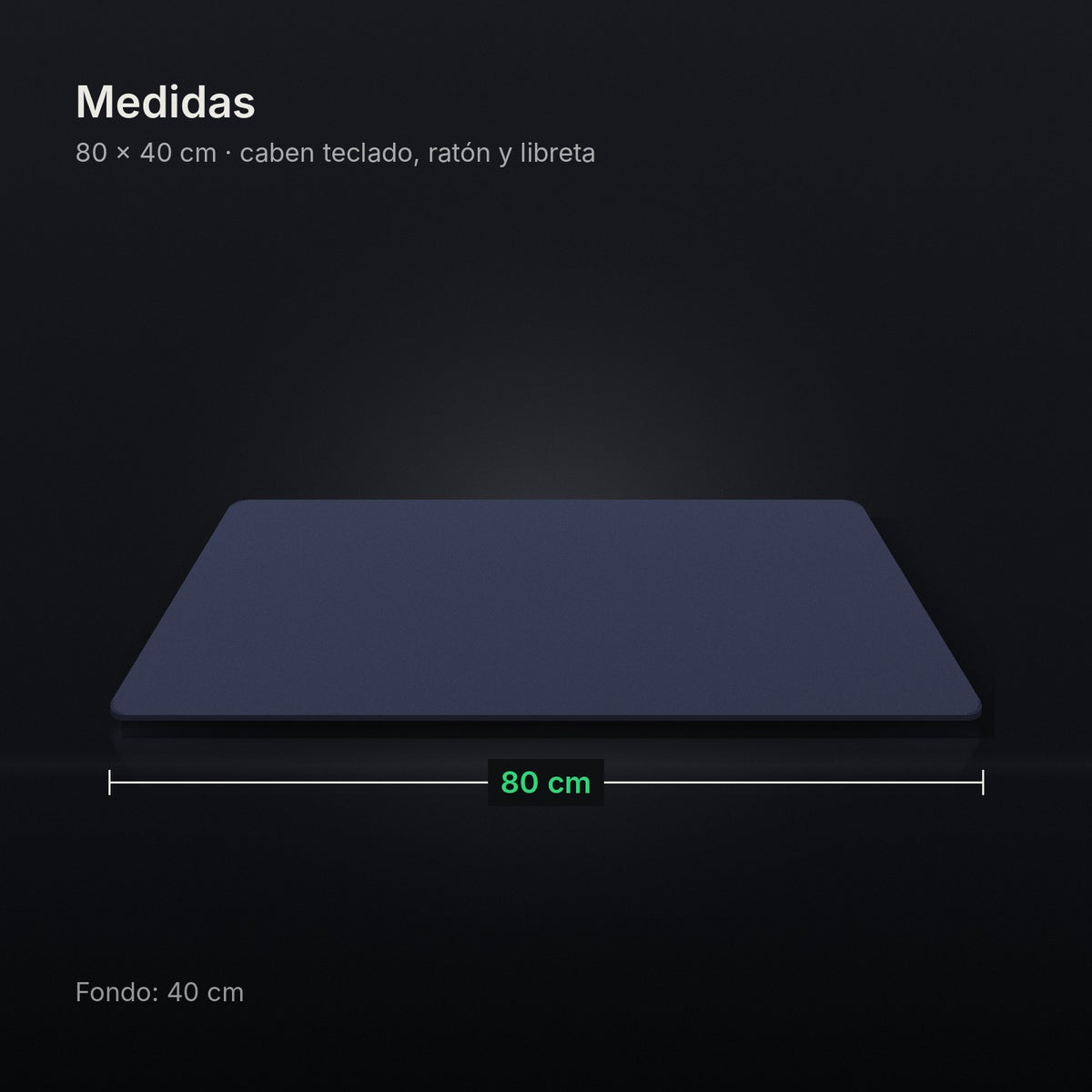 Medidas de Base: 80 × 40 cm